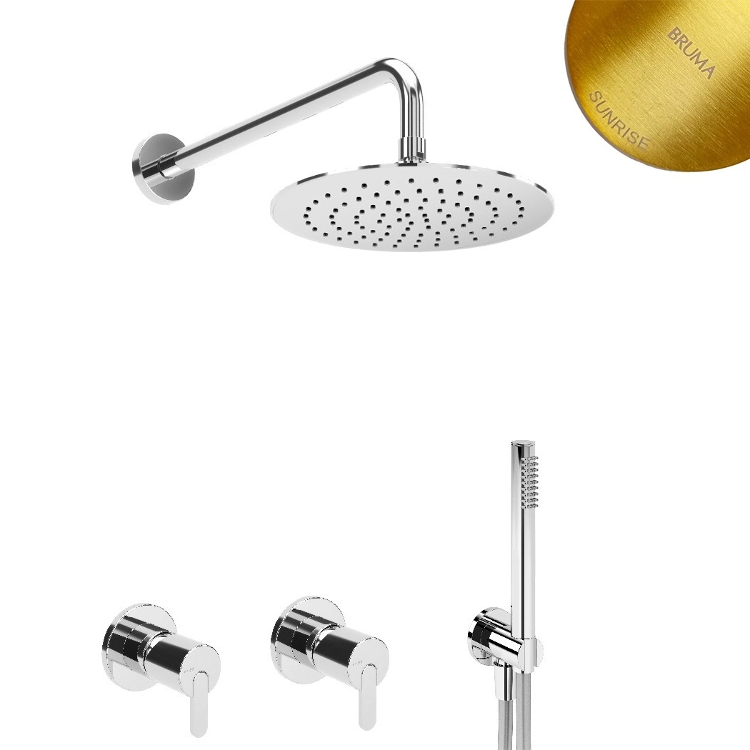 Система скрытого монтажа Bruma Leaf на 2 потока, 1455265SR+1455914SR+1671201SR+1671201SR
