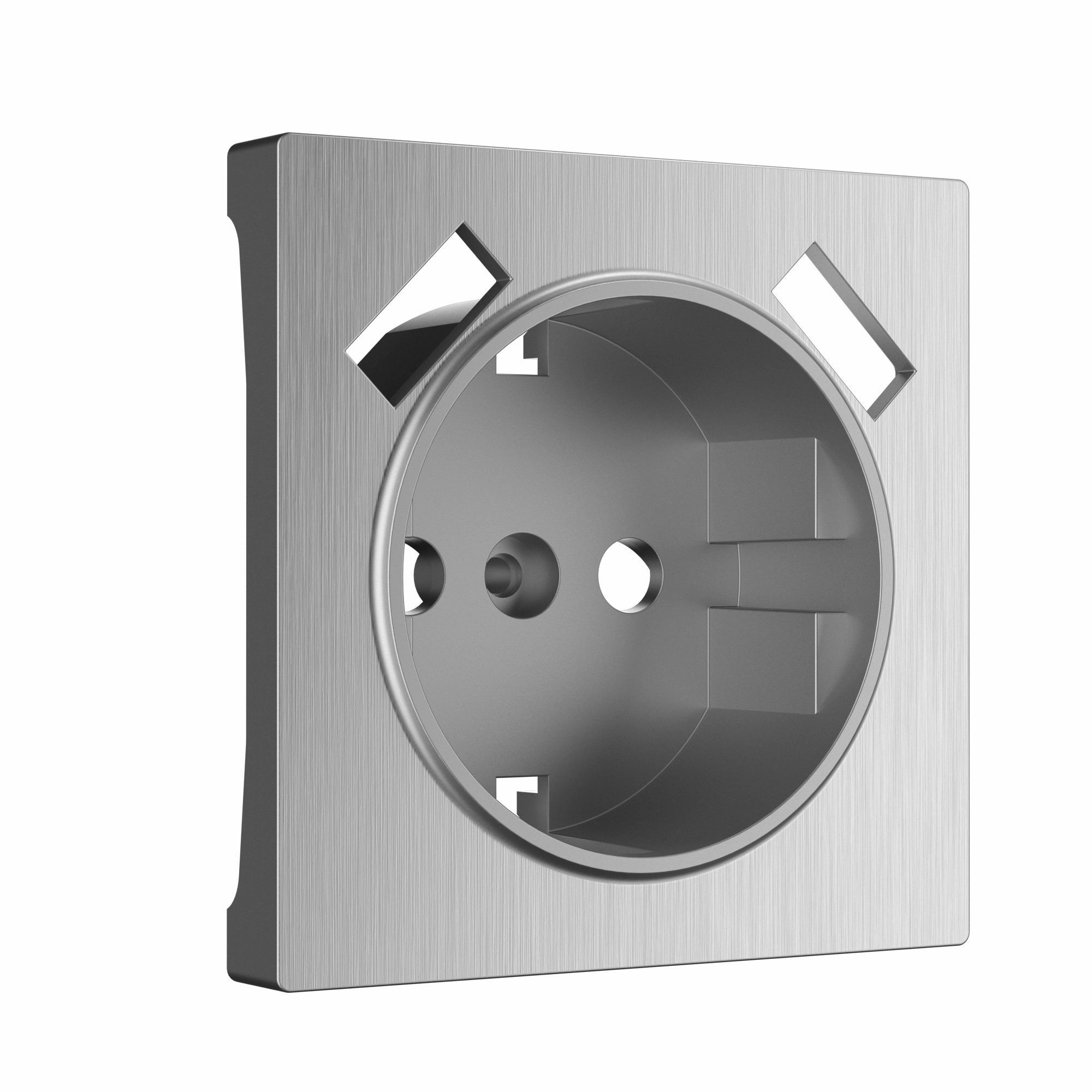 Накладка для розетки USB Werkel W1179509 (серебряный рифленый)
