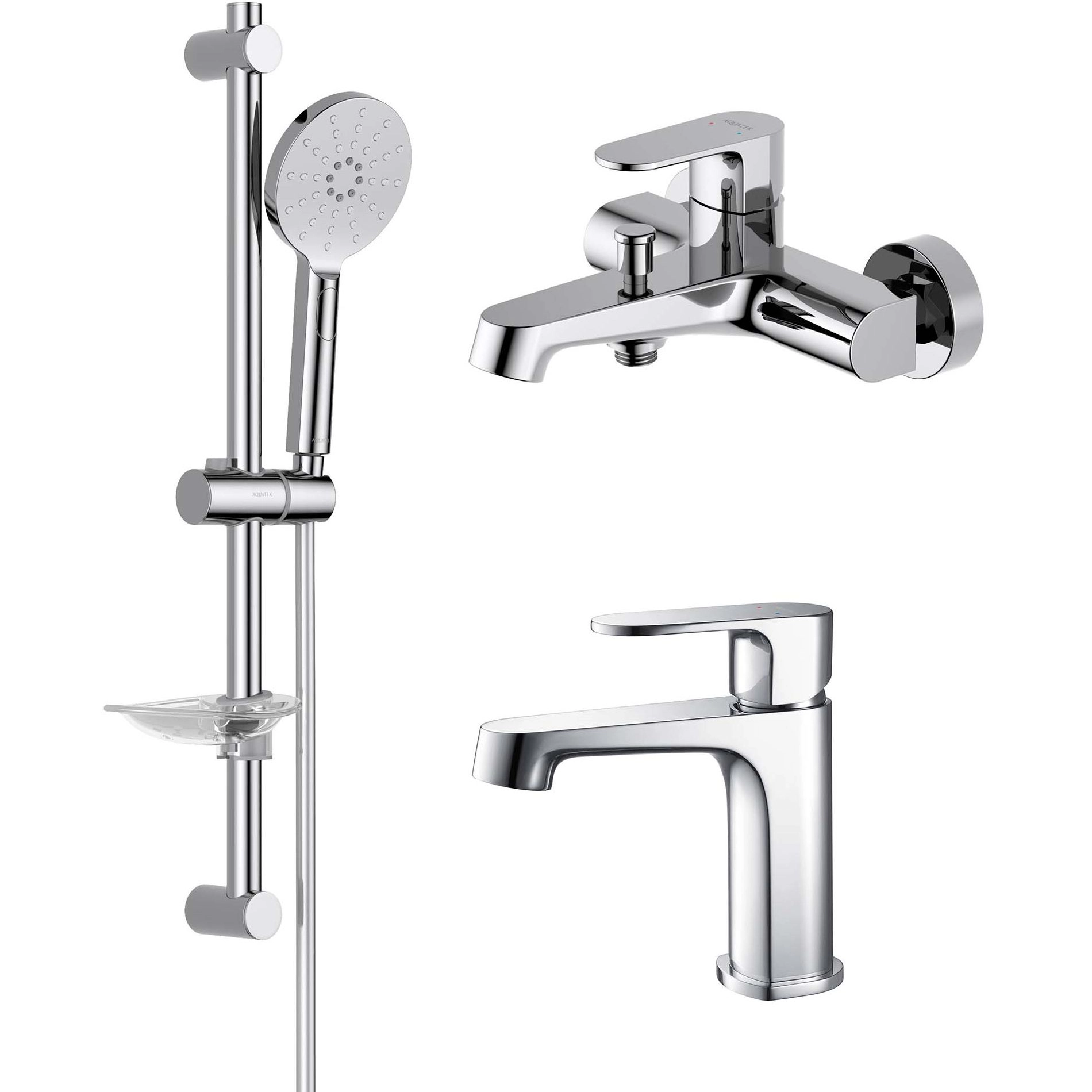Комплект для ванны Aquatek Оберон 3 в 1, AQ1230CR