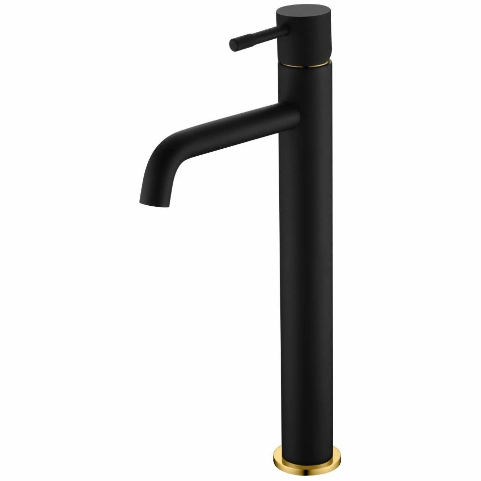 Смеситель для умывальника Boheme Uno Black/Gold, 462-BG