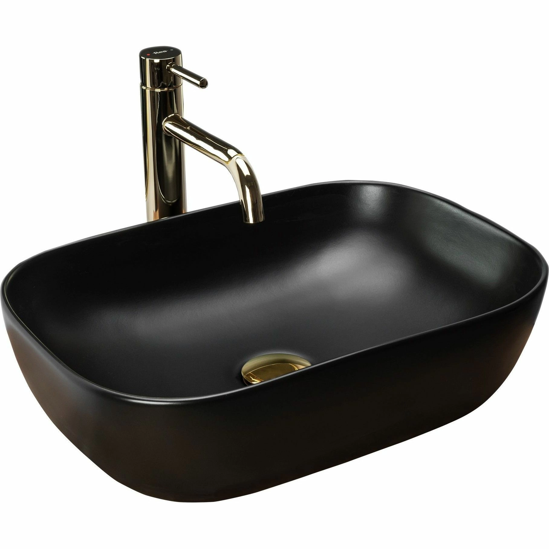 Умывальник Rea Belinda Black Matt 46.5x33.5, REA-U8470