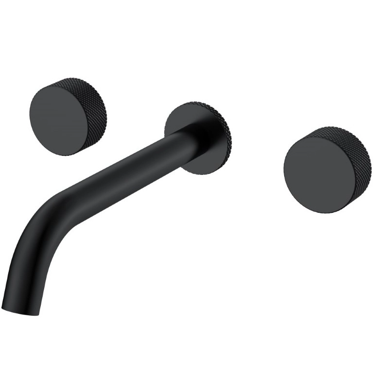 Смеситель из стены на 3 отверстия Boheme Stick Touch Black, 152-2-B.2