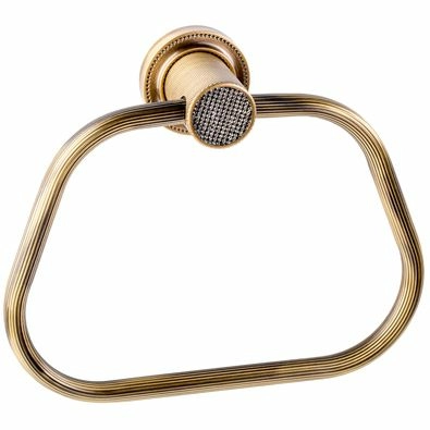 Полотенцедержатель кольцо Boheme Royale Cristal Bronze, 10925-BR
