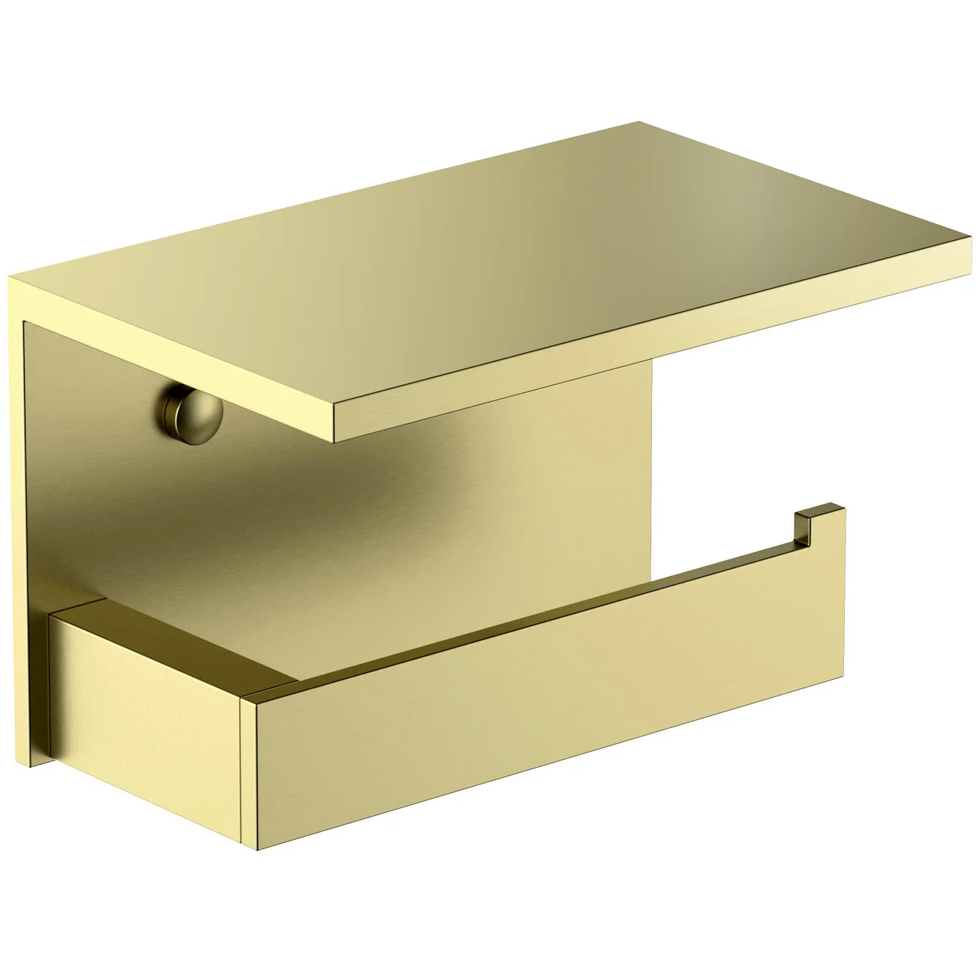 Бумагодержатель с полкой для телефона Timo Petruma Brushed Gold, 15243/17
