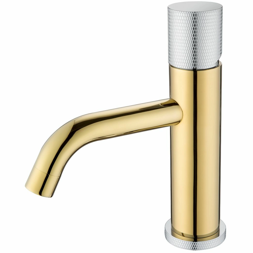 Смеситель для умывальника Boheme Stick Touch Gold/Chrome, 121-GCR.2