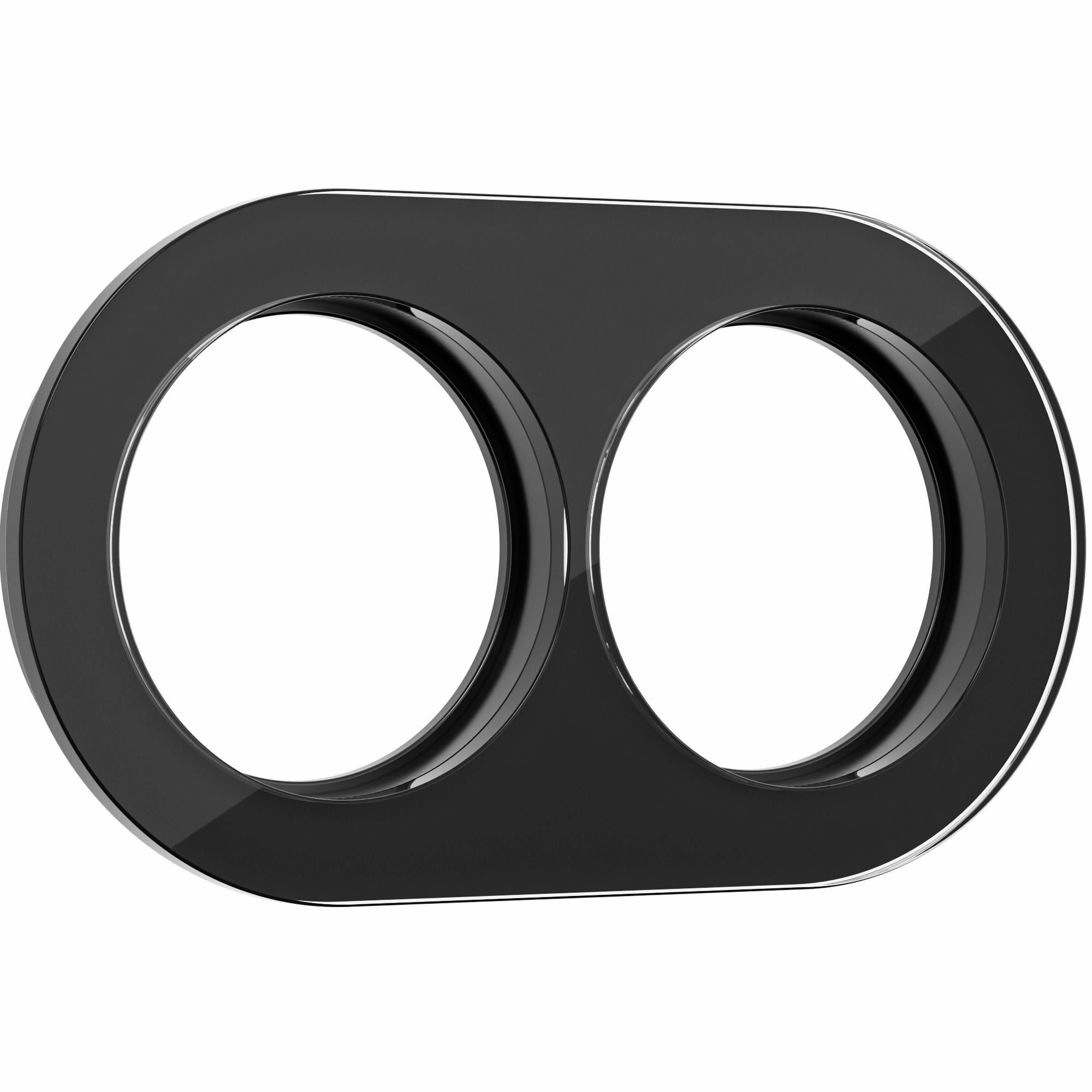 Рамка на 2 поста Werkel Favorit Runda W0025108 (черный)