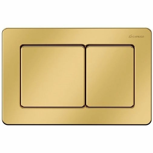 Кнопка для инсталляции Caprigo Bricks Steel матовое золото, BS003-ORO