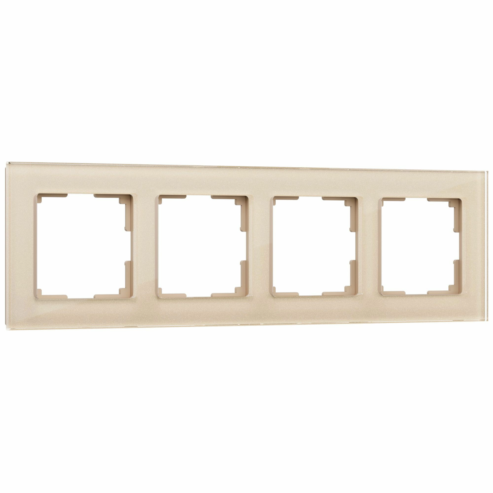Рамка на 4 поста Werkel Favorit W0041111 (шампань, стекло)
