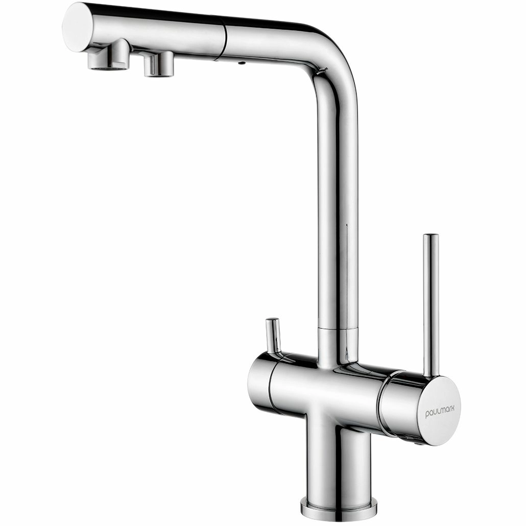Смеситель для кухни Paulmark Serpentine хром, Se213222-CR