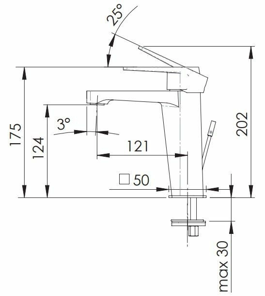 Смеситель для раковины Remer Dream хром, D10