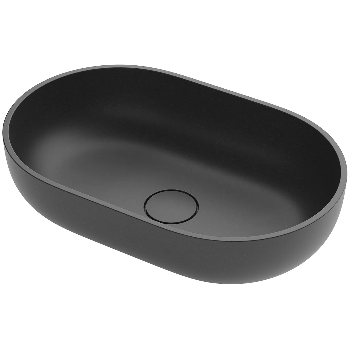 Умывальник Roxen Mary Black 55x35, 300165-B