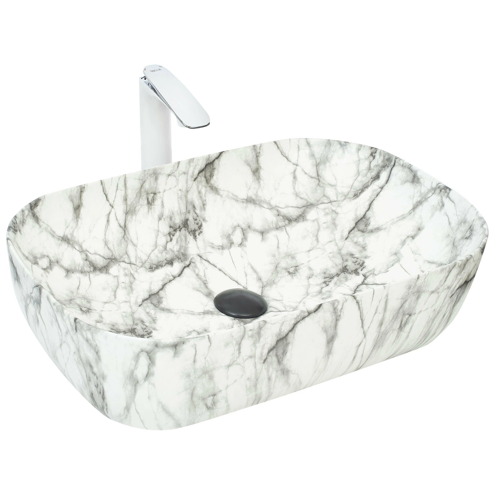 Раковина накладная WeltWasser 61x40, WW ELBACH 2143P M805