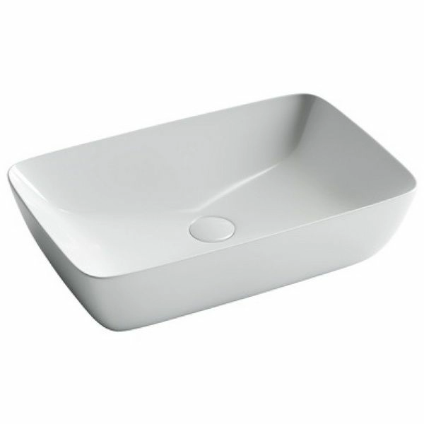 Умывальник чаша накладная прямоугольная CeramicaNova Form 59x40, CN2003