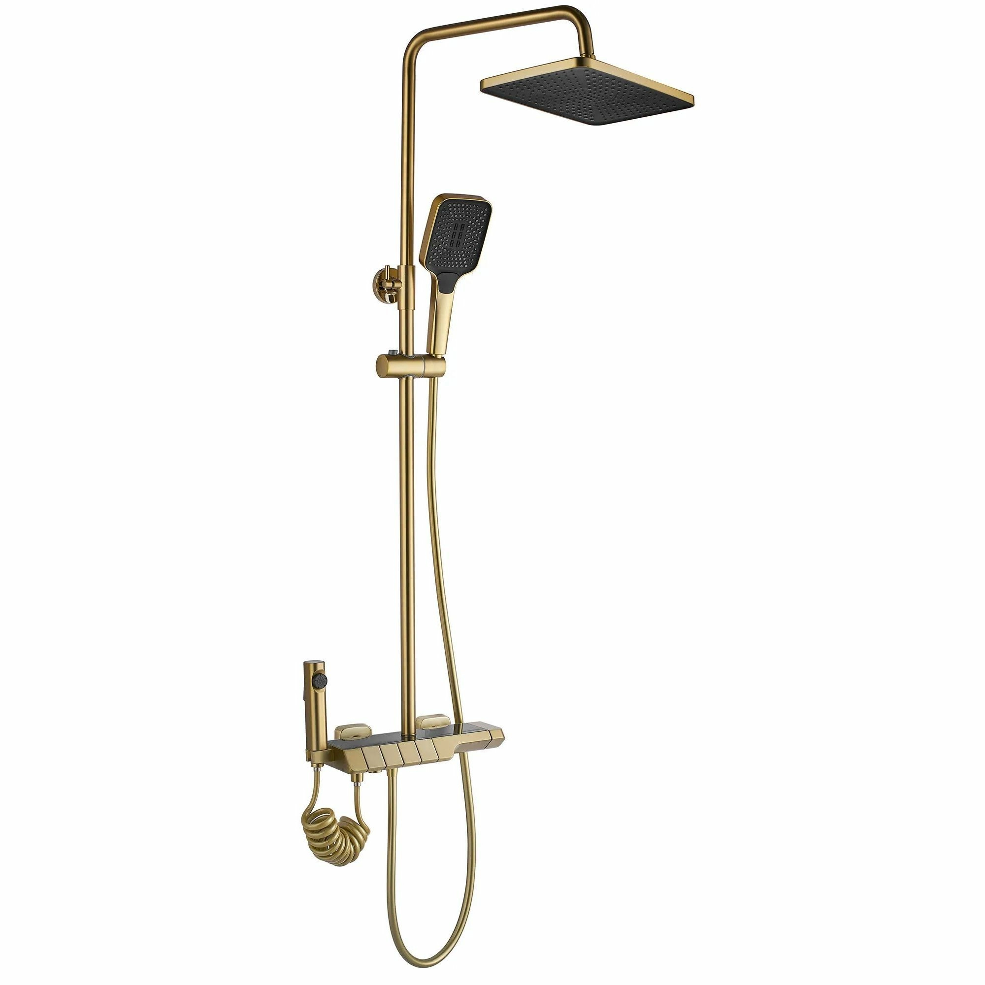 Душевая система Rea Rob Matt Gold, REA-P6623