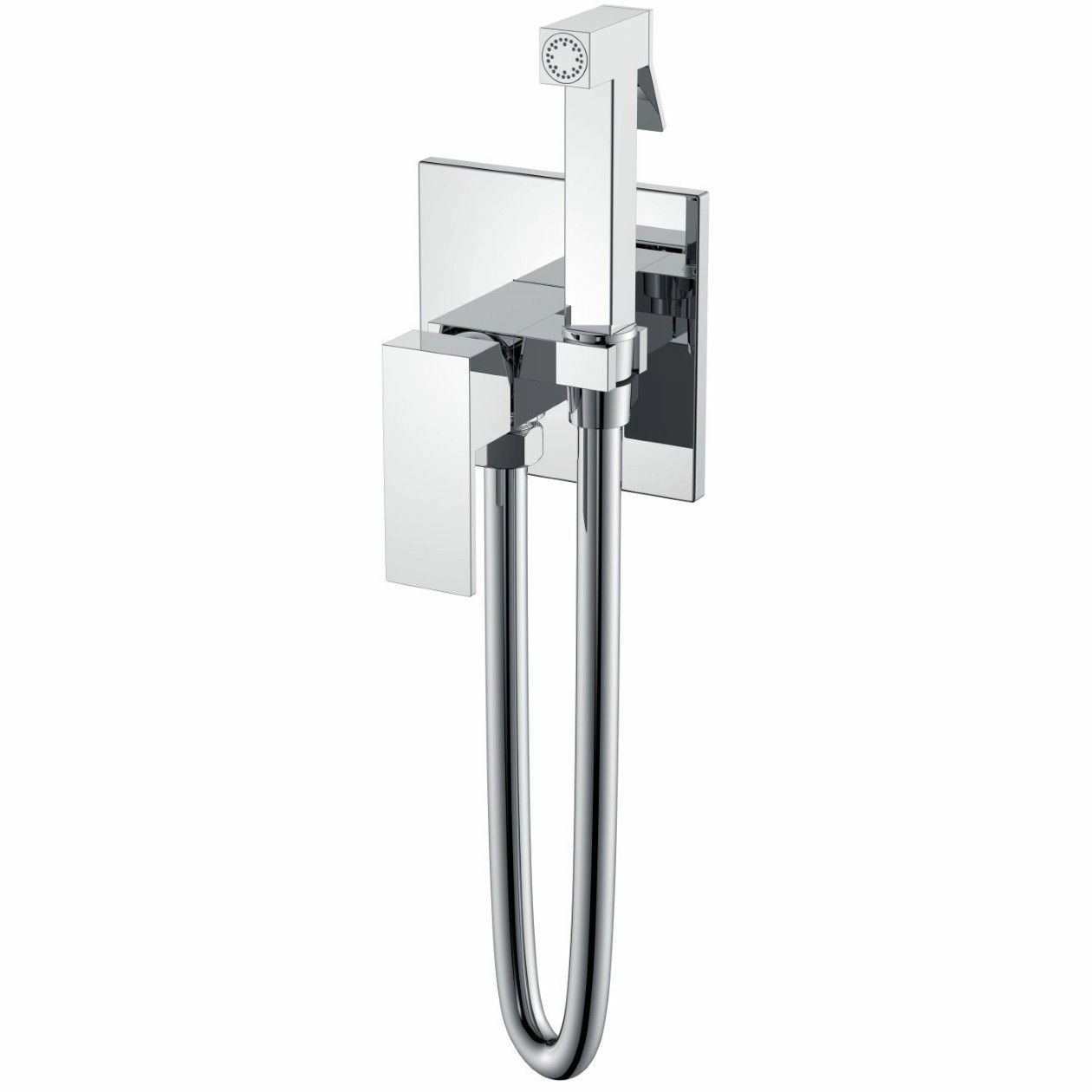 Смеситель гигиенический Boheme Qubic Chrome, 477-CR