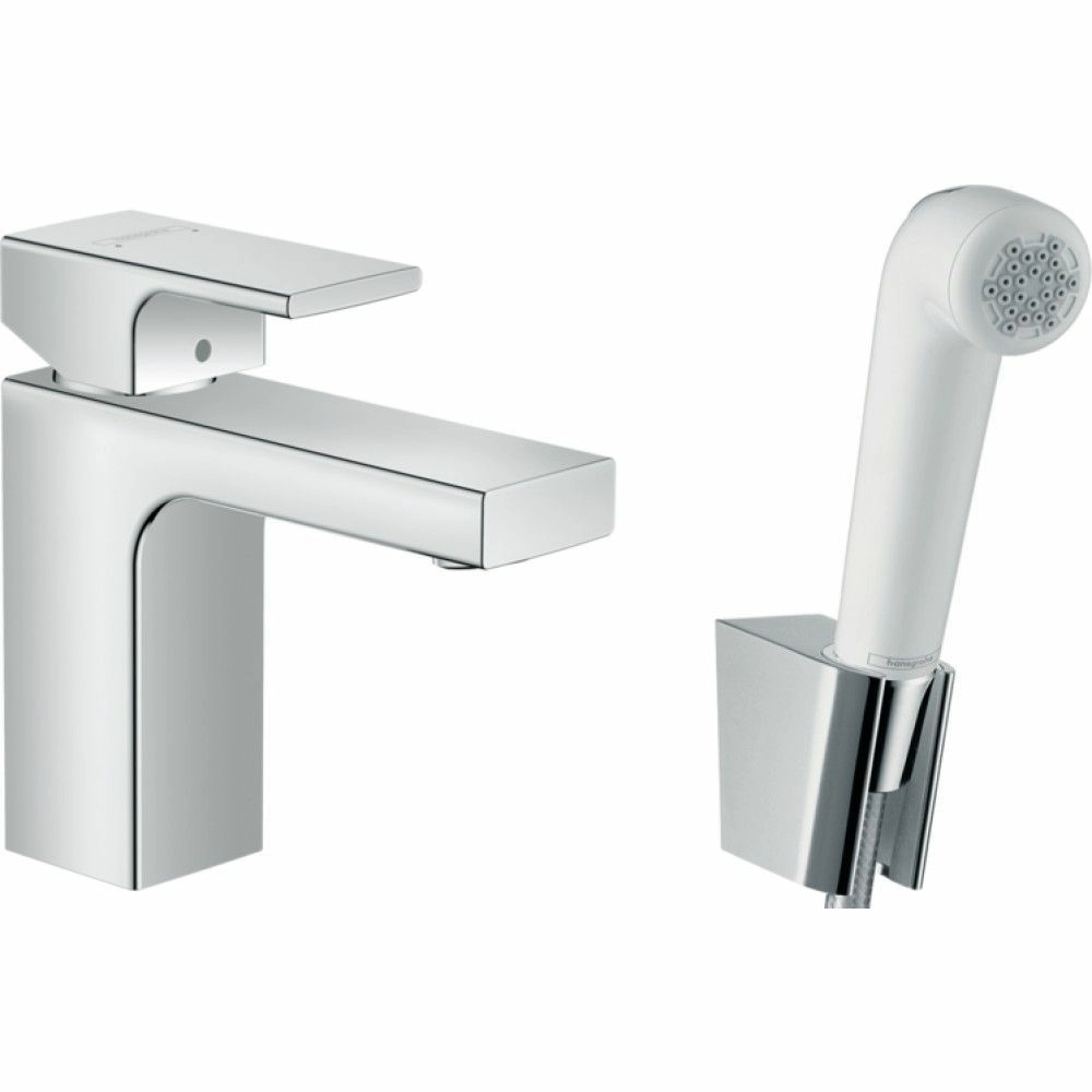 Смеситель для умывальника Hansgrohe Vernis Shape с гигиеническим душем, 71216000