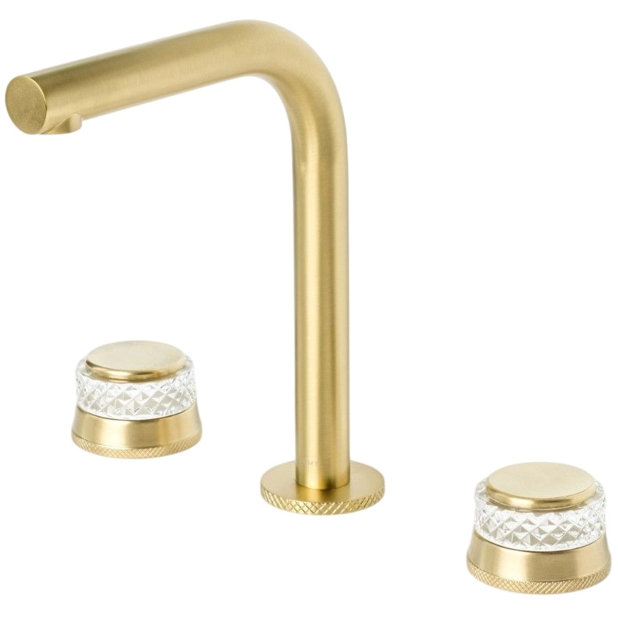 Смеситель на столешницу на 3 отверстия Boheme Aura Matt Gold, 152-MG-A