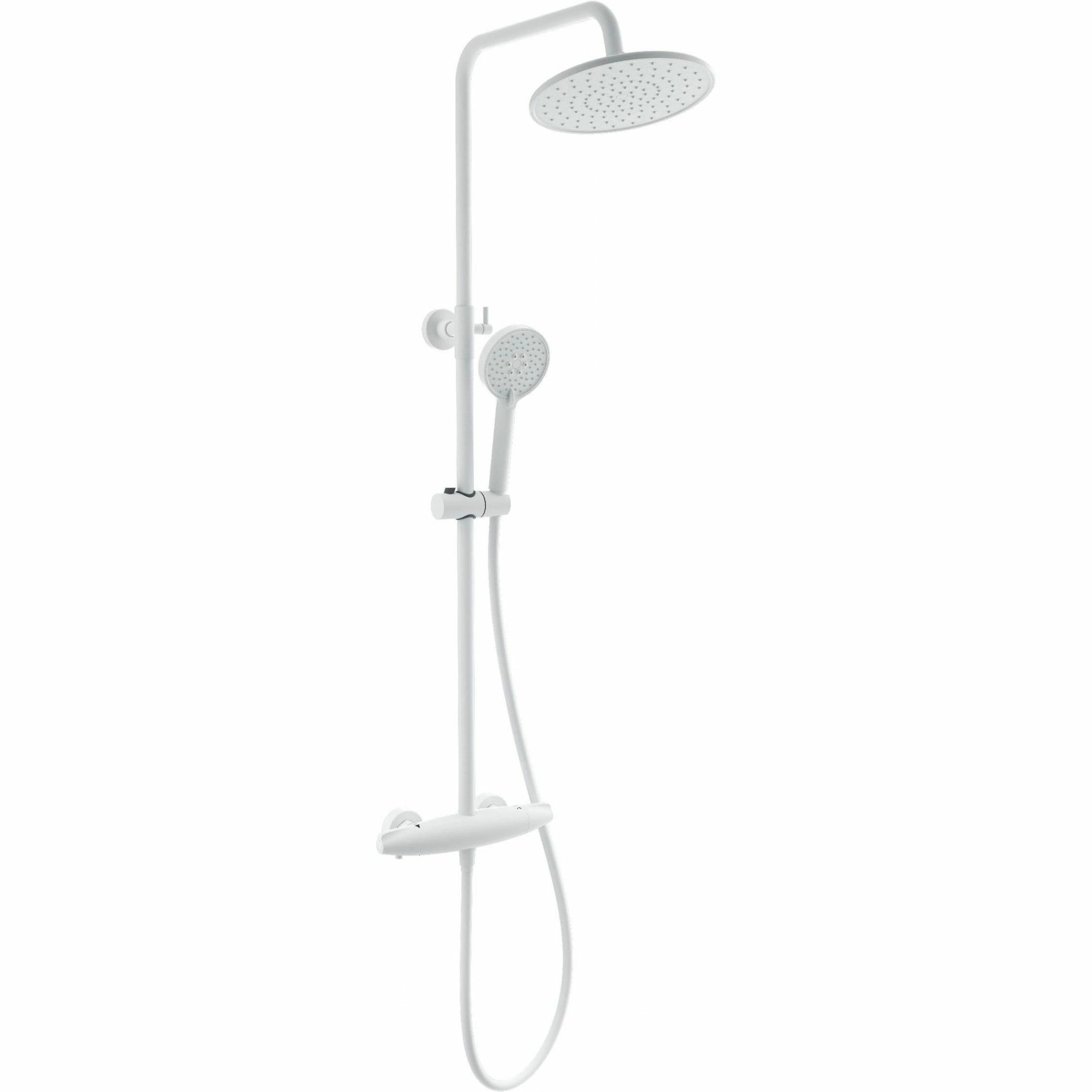 Душевая система с термостатом Wonzon & Woghand белый матовый, WW-B3031-A-MW