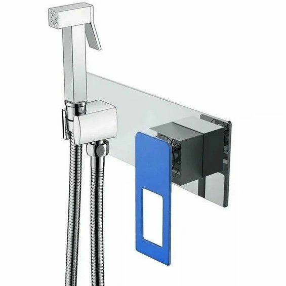 Смеситель гигиенический Boheme Q Chrome/Ultramarine, 147-CRUW