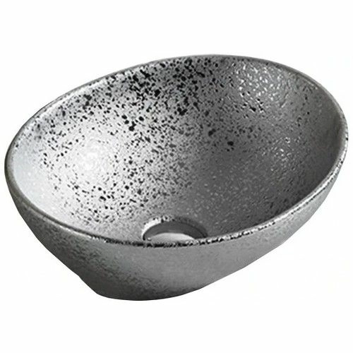 Накладной умывальник Mexen Elza 40.5x33 серебро, 21014052