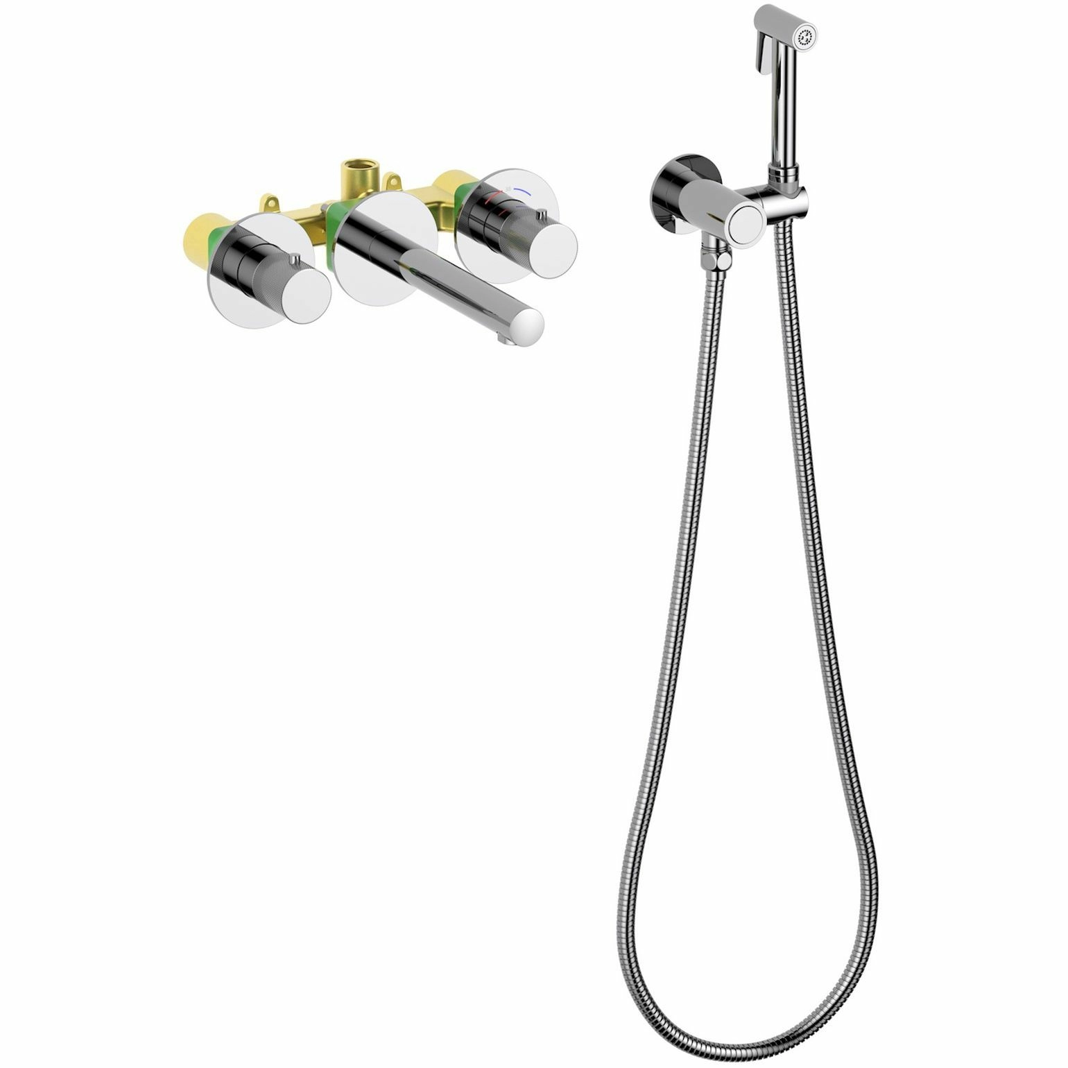 Смеситель для раковины встроенный с термостатом Timo Saona Chrome, 2383/00SM