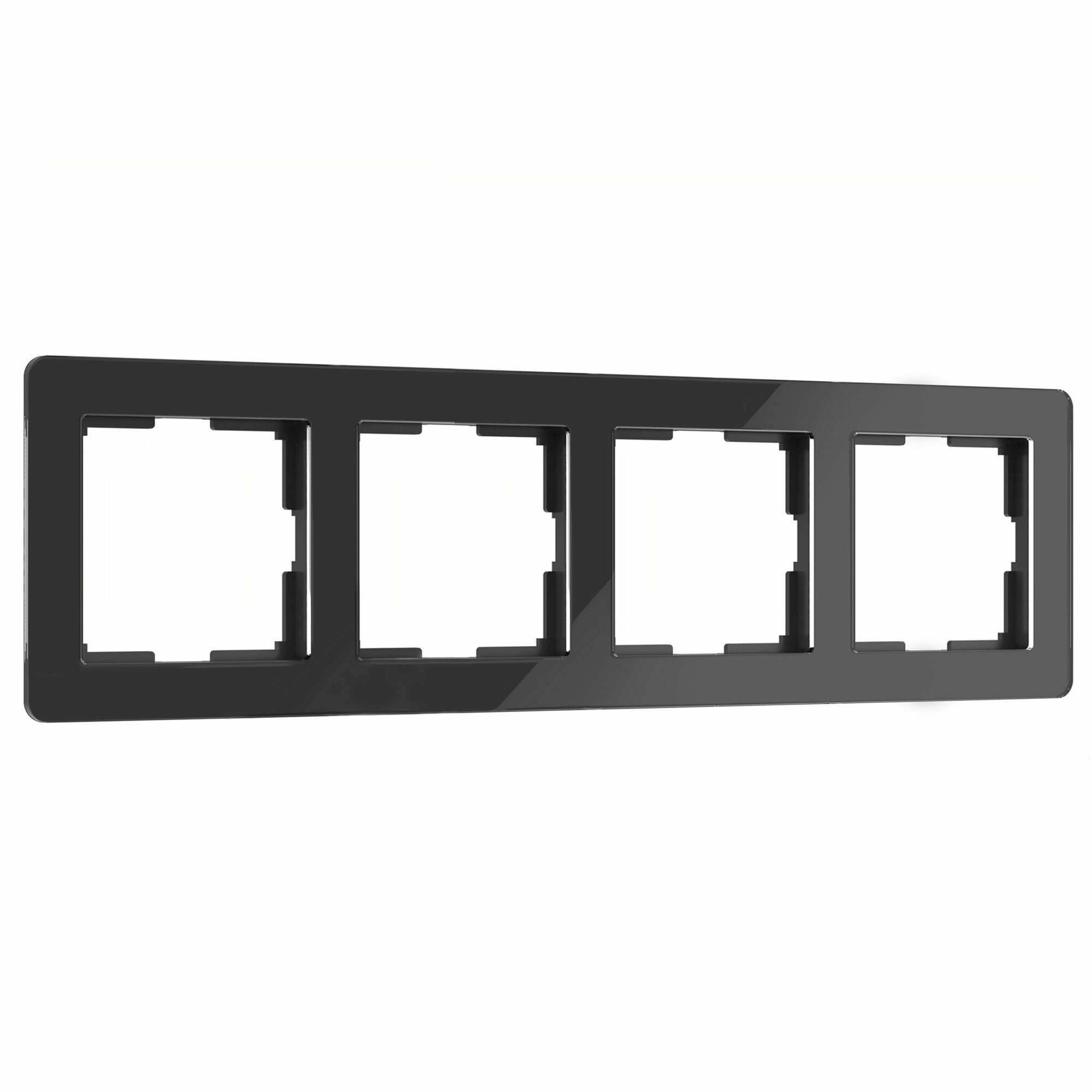 Рамка на 4 поста Werkel Acrylic W0042708 (черный)