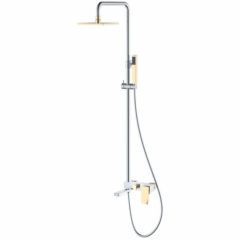 Стойка для душа Boheme Q2 Chrome/Gold, 148-CRG.2