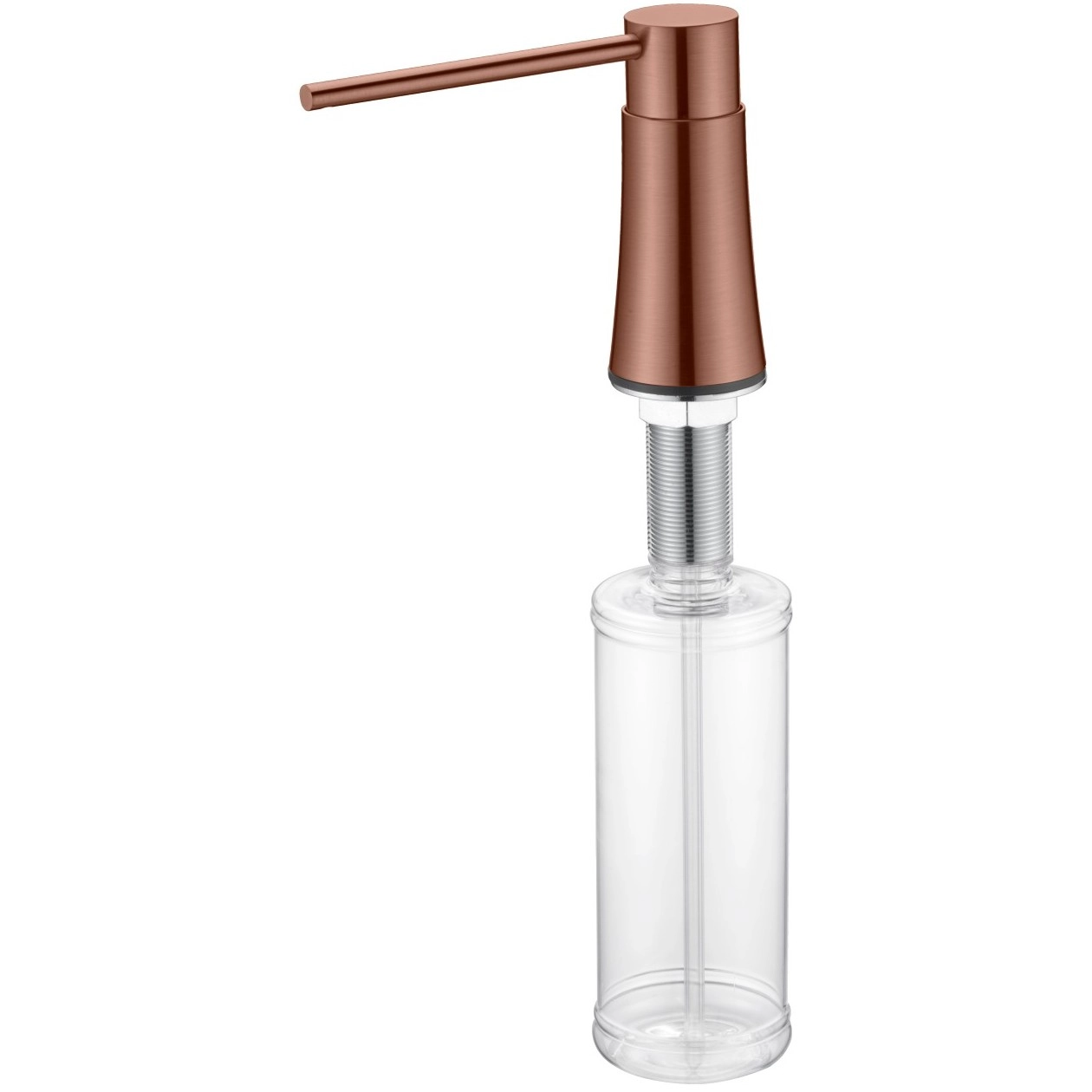 Диспенсер для мыла встраиваемый Boheme Uno Copper Brushed, 630-CB