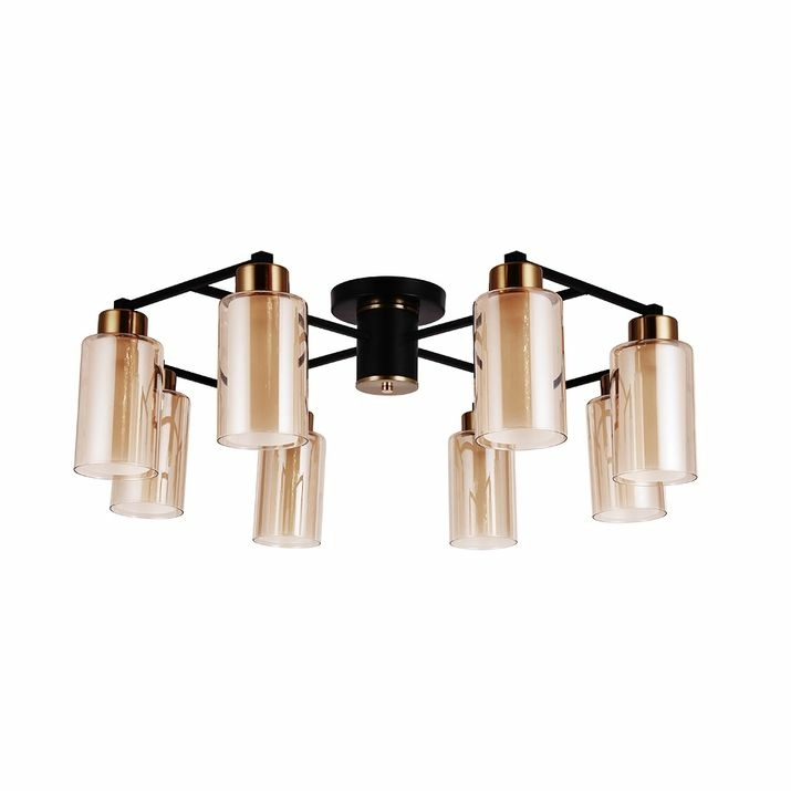 Потолочная люстра Arte Lamp Leo, A7027PL-8BK