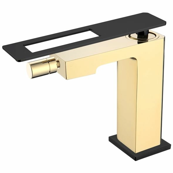 Смеситель для биде Boheme Q Gold/Black, 146-GB