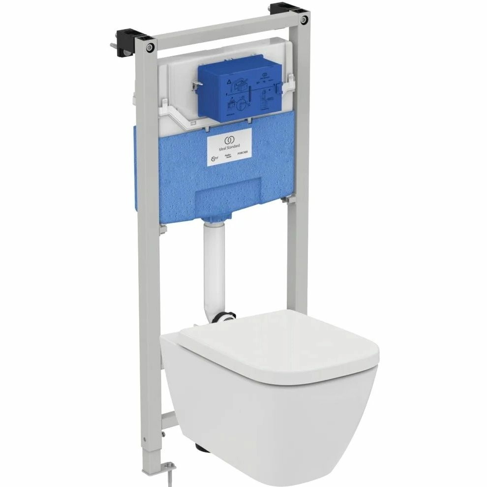 Промо комплект Ideal Standard i.life B с технологией RimLS+, сиденье Soft-close, I001401