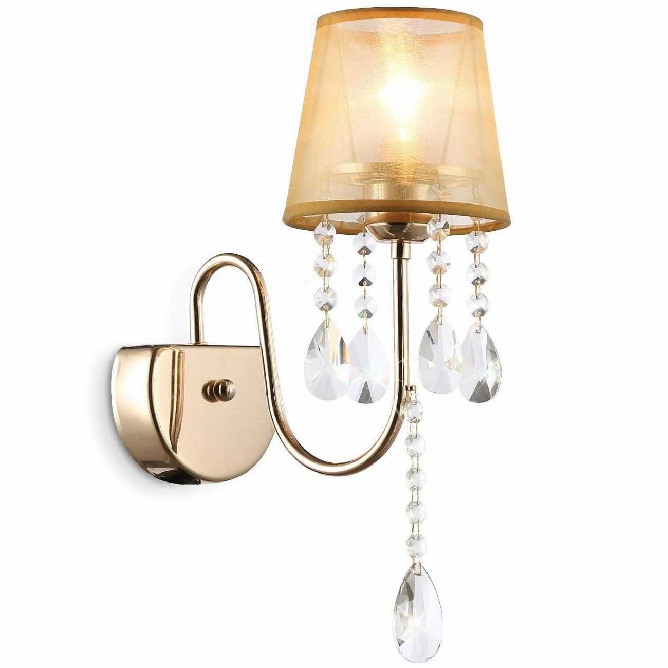 Настенный светильник с абажуром и хрусталем Ambrella Traditional, TR4596