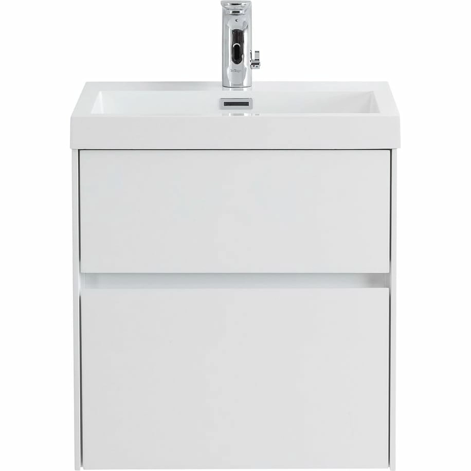 База под раковину подвесная BelBagno Pietra 50 Bianco Lucido, MINI-500AS-2C-SO-BL