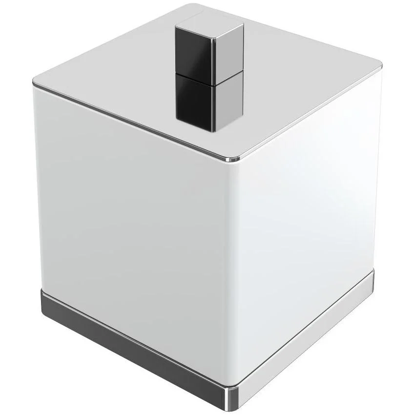 Стакан для ватных дисков Boheme Qubic Chrome, 10964-CR