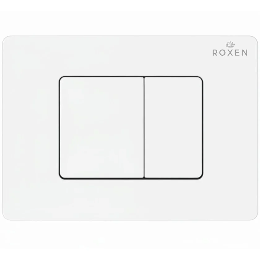 Кнопка для инсталляции Roxen Steel белая глянцевая, 420280WM