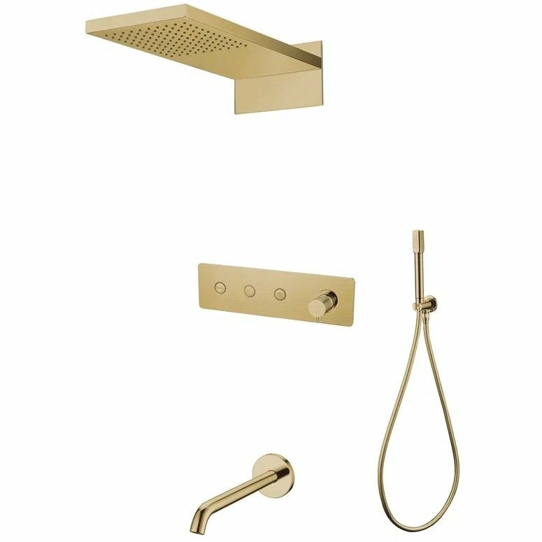 Встроенная душевая система Boheme Fusion Gold, 130-2-G
