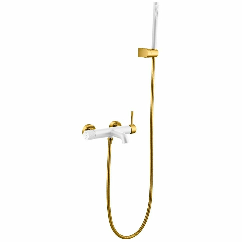 Смеситель для ванны Boheme Uno White/Gold, 463-WG