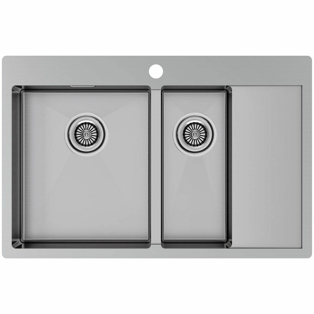 Мойка Paulmark Liga 78/2SF нержавеющая сталь, PM227851-BSL