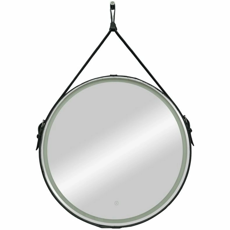 Зеркало Континент Millenium Black LED 65x65, черный ремень, 000000523