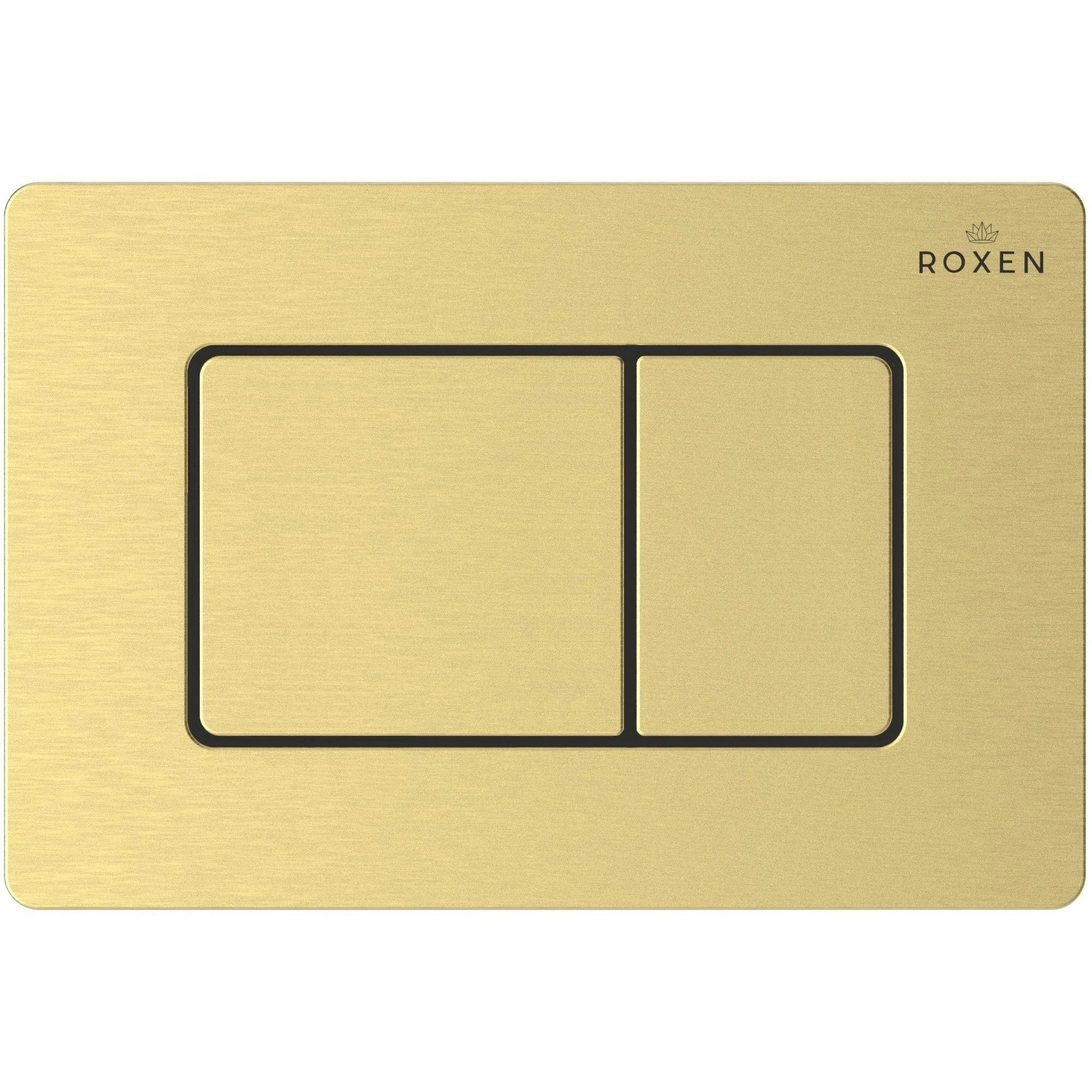 Кнопка для инсталляции Roxen Steel брашированное золото, 420280GB
