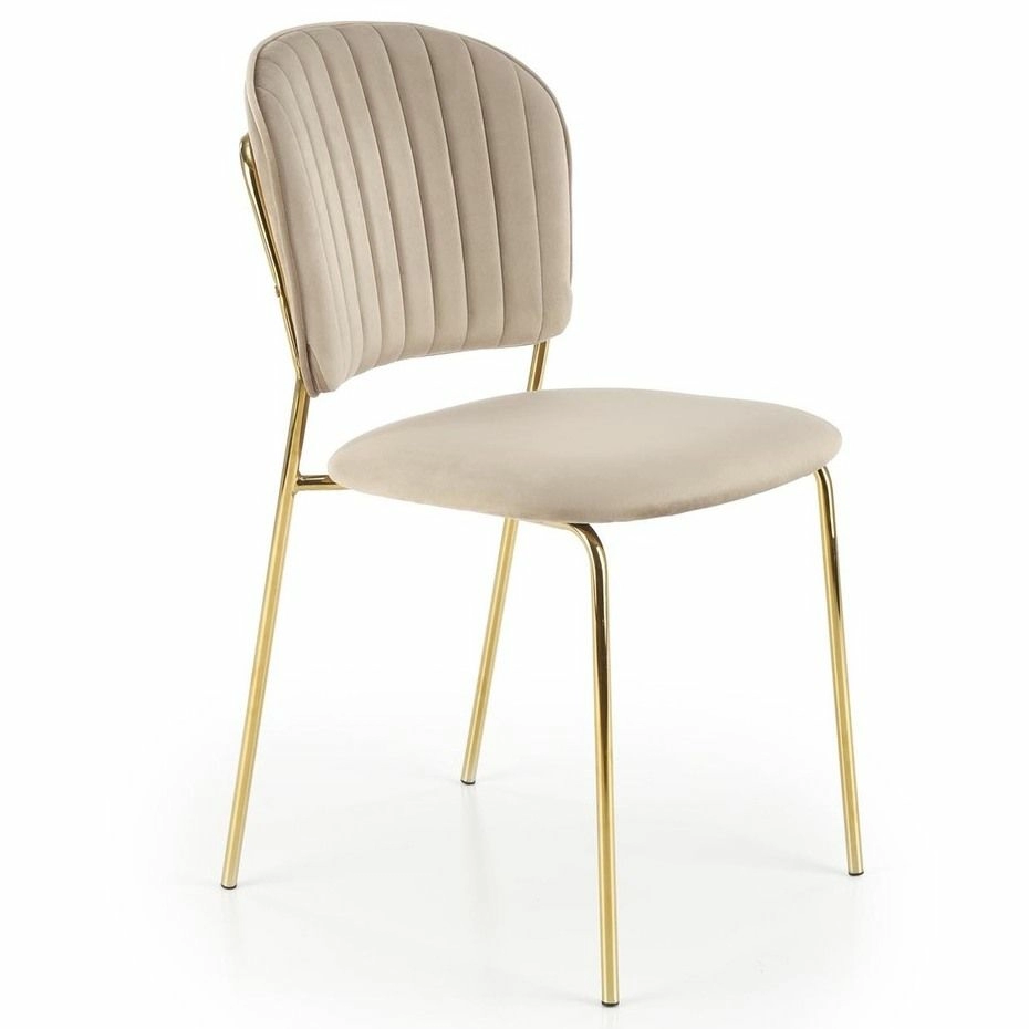 Стул Halmar K499 бежевый/золотой, V-CH-K/499-KR-BEZOWY