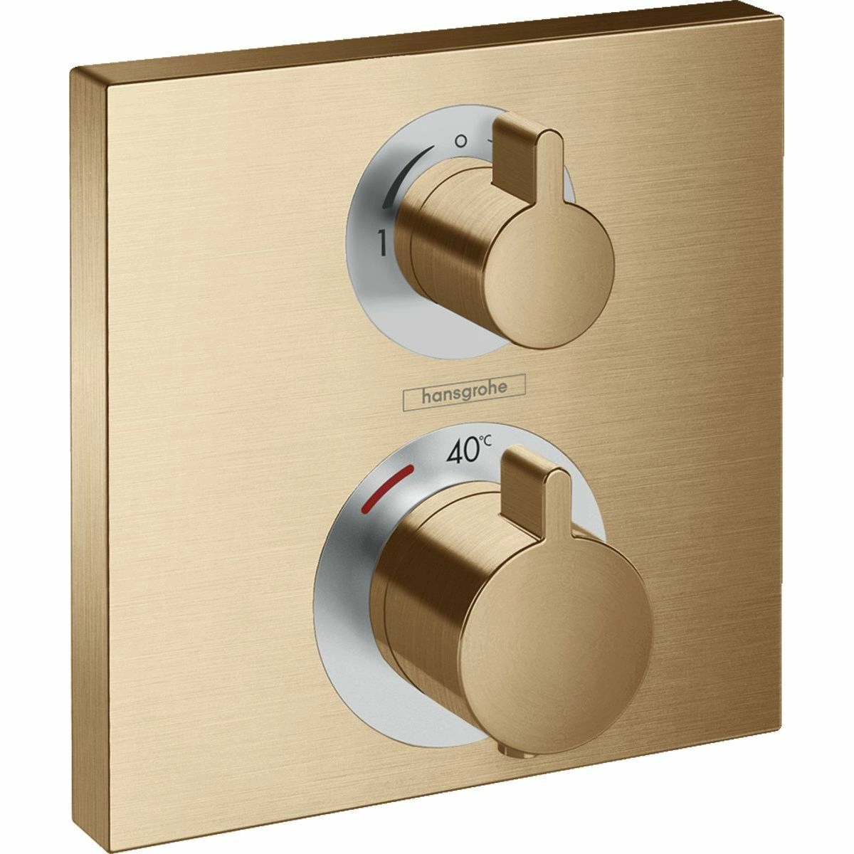 Термостат скрытого монтажа Hansgrohe Ecostat Square 2 потребителя CM, 15714140