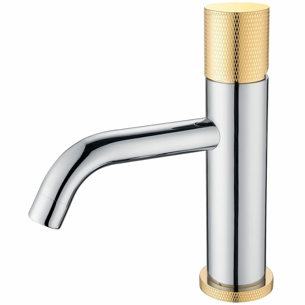 Смеситель для умывальника Boheme Stick Touch Chrome/Gold, 121-CRG.2