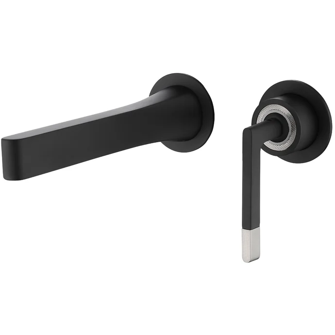 Смеситель на 2 отверстия Boheme Duo Matt Black, 165-B