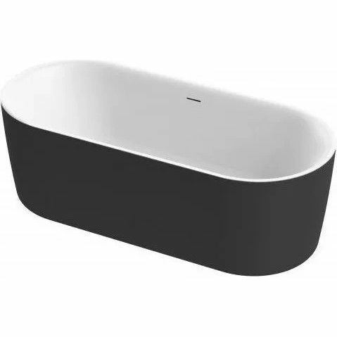 Акриловая ванна отдельностоящая Cezares Metauro Int Central 180x80, METAURO-INT-Central-180-80-60-B-W-MATT