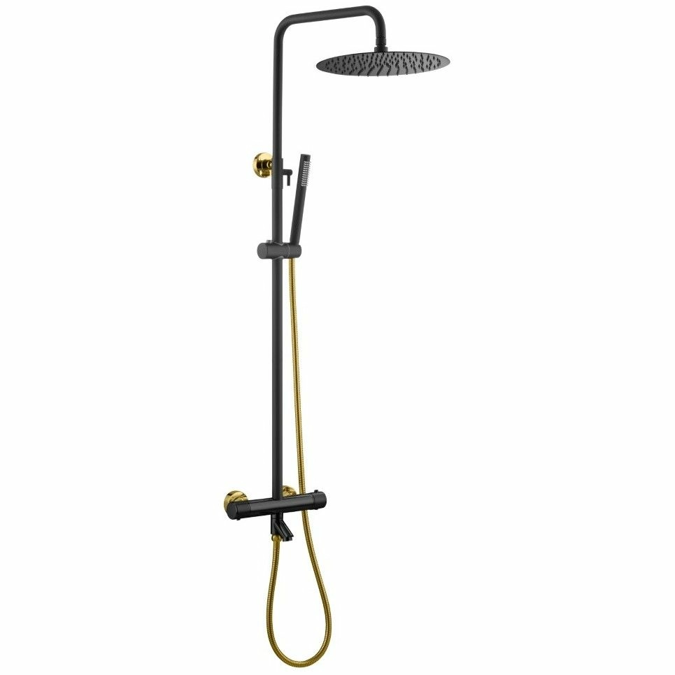 Стойка для душа Boheme Uno Black/Gold, 468-T-BG