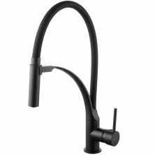 Смеситель для кухни с гибким изливом Lemark Soul, LM6007BL