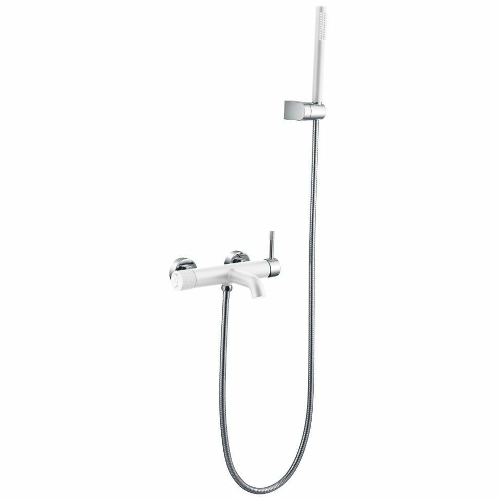 Смеситель для ванны Boheme Uno White/Chrome, 463-WCR