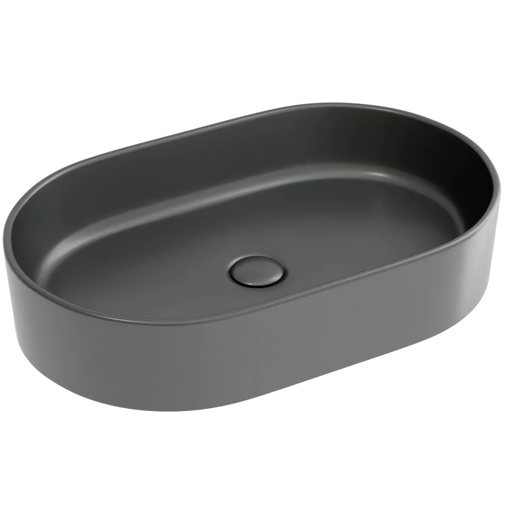 Умывальник чаша накладная овальная CeramicaNova Element 60.8x38.5, CN6048MDH