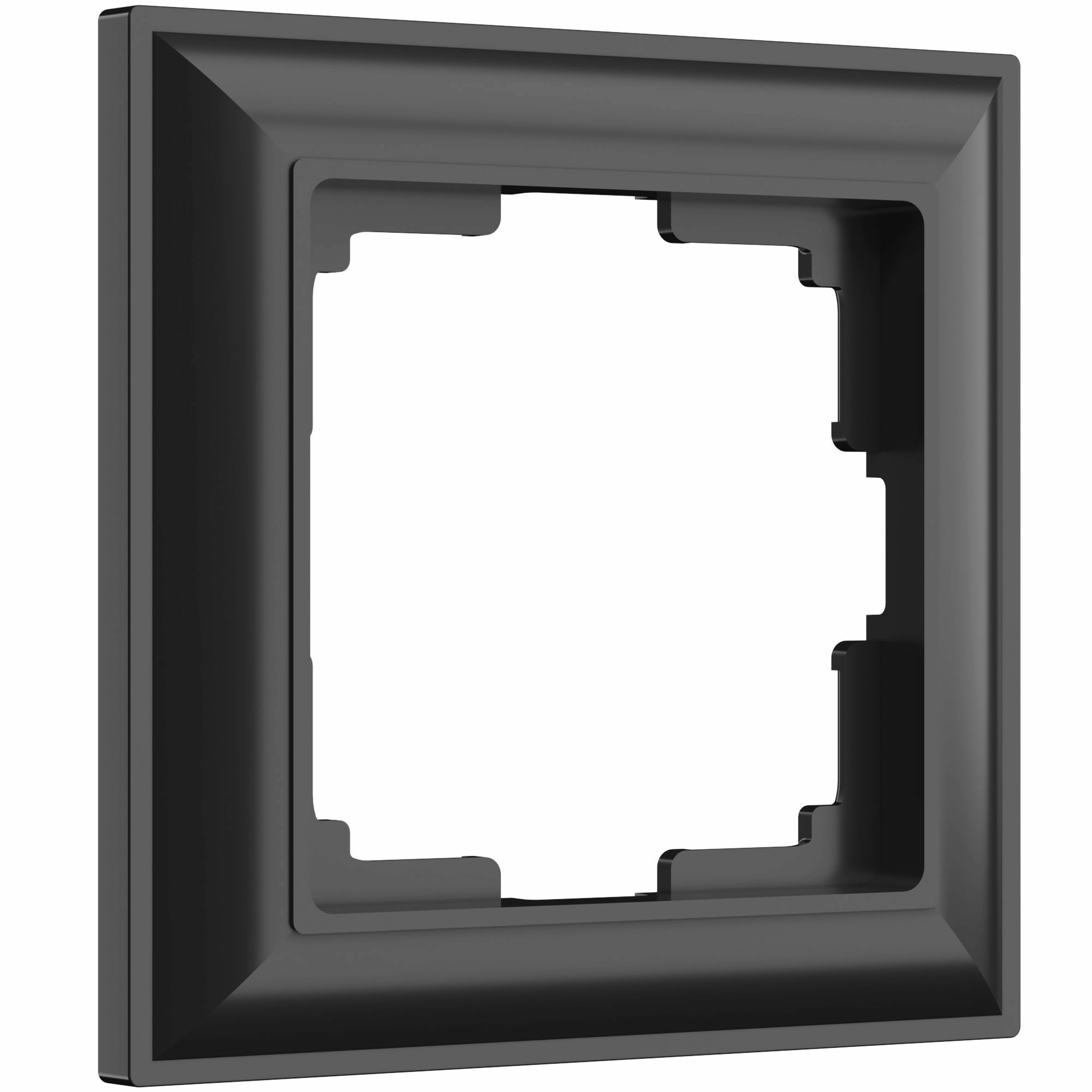 Рамка на 1 пост Werkel Fiore W0012208 (черный матовый)